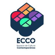 Logo del Espacio de Cultura Contemporánea: ECCO en mayúsculas con letras en forma de bloque